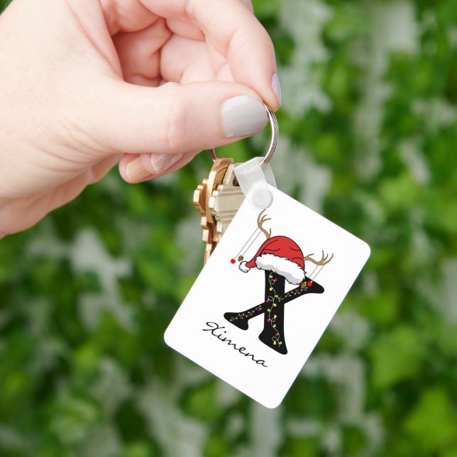 Custom Christmas Holiday Keychain for Mum & Dad (Hand)