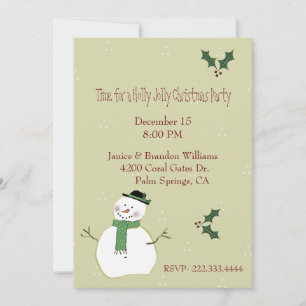 Custom Christmas Invitation
