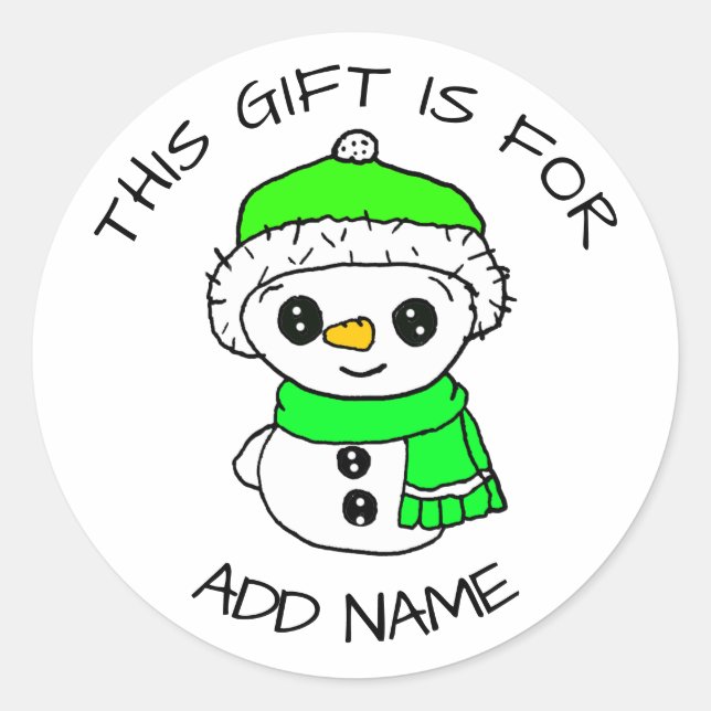 Custom Christmas Labels for Gifts (Front)