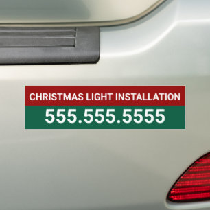 Custom Christmas Light Installation Company Bumper Sticker
