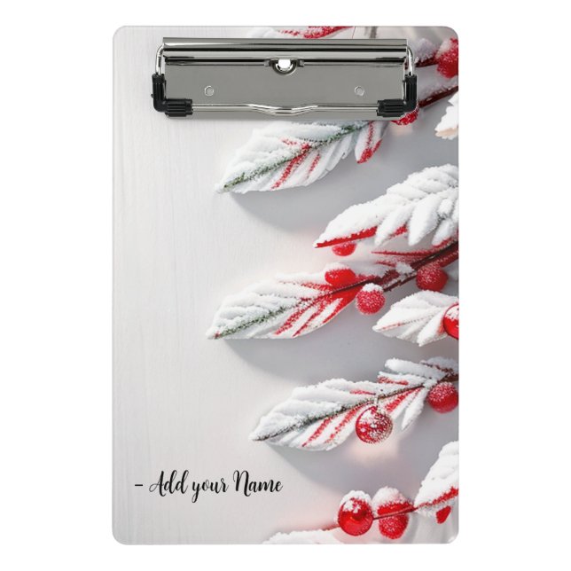 Custom Christmas Mini Clipboard (Front)