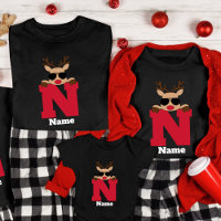 Custom Christmas Monogram With Name Cool Pajama