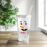 Custom christmas   Name & Snowman Face    Acrylic  Tumbler<br><div class="desc">Custom christmas Name & Snowman Face Acrylic Tumbler, Custom name and snow man face acrylic tumbler glasses. Personalizable drinkware for home, for chrismas, for holiday family, companions, wedding youngster's, single girl, pre-wedding party, Birthday, Occasion, sweet 16, gathering, get-together, business occasion, office and that's only the tip of the iceberg. Fun...</div>