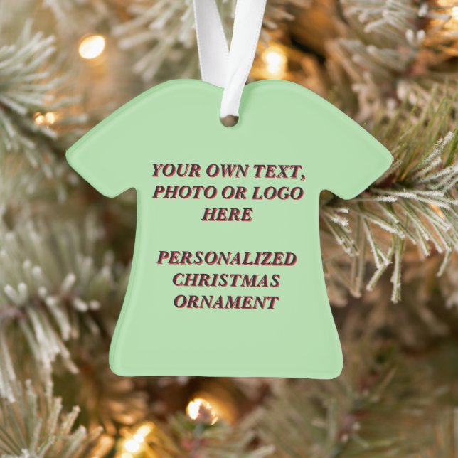 Custom Christmas Ornament - Create Your Own Design (Tree)