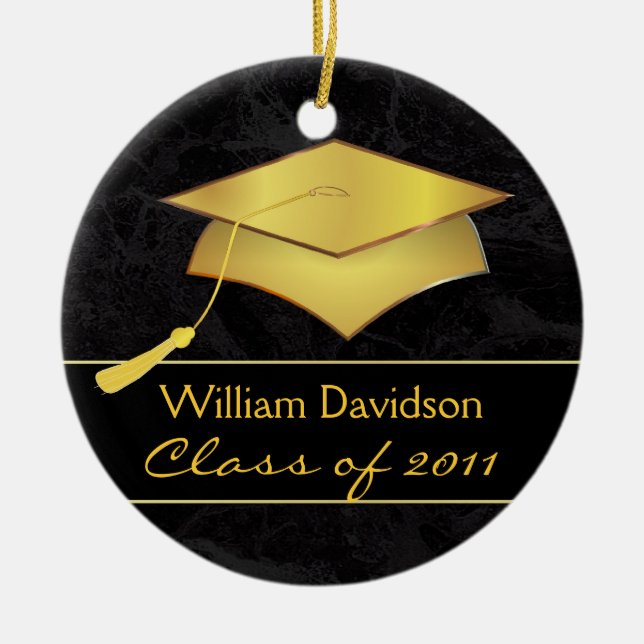 Custom Christmas Ornament - Graduation Gift (Front)