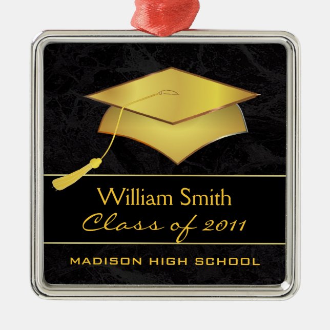 Custom Christmas Ornament - Graduation Gift (Front)