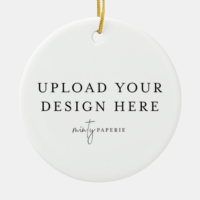 Custom Christmas Ornament - Upload your Photo (Front)