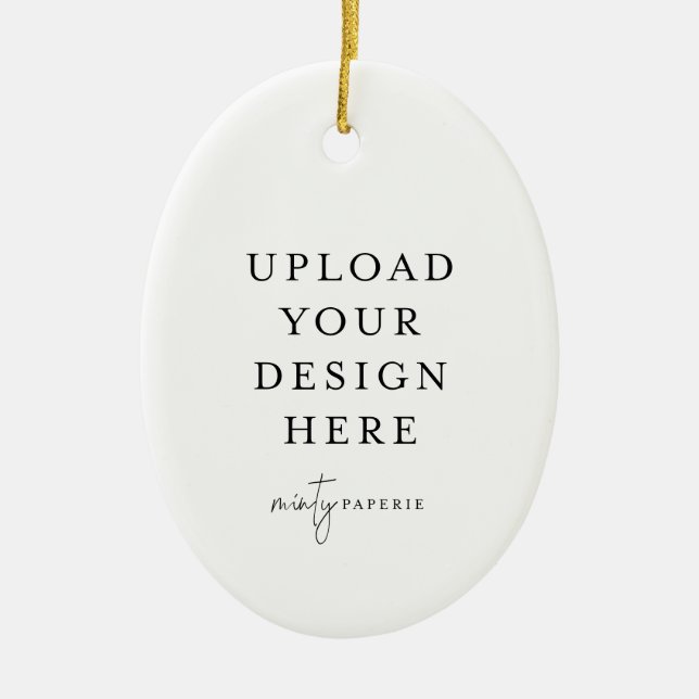 Custom Christmas Ornament - Upload your Photo (Front)
