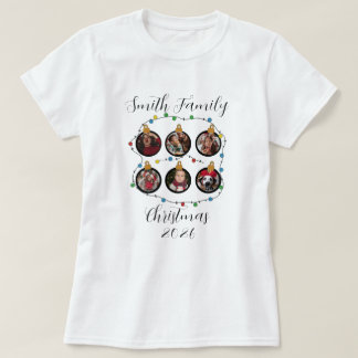 Custom Christmas Photo Ornament Design with Festiv T-Shirt