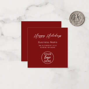 Custom Christmas Professional Company Logo Card