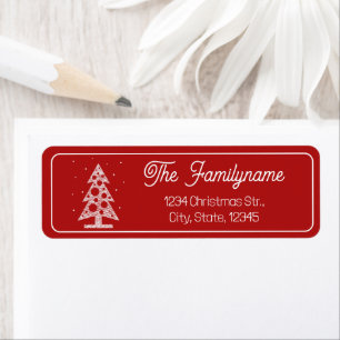 Custom Christmas Return Address Label 