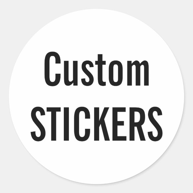 Custom Christmas ROUND Stickers Blank Template (Front)