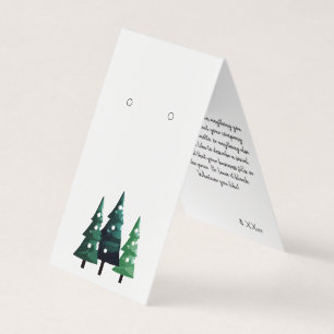Custom Christmas Self-Stand Earring Display Cards