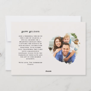 Custom Christmas Simple 4 Photo Holiday Card