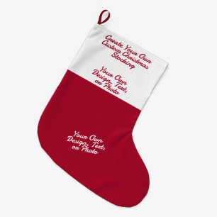 Custom Christmas Stocking - Personalised Photo Nam