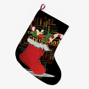 Custom Christmas Stocking With a nice candy cane