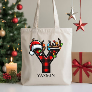 Custom Christmas tote for her & employees gift bag