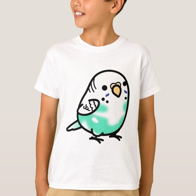 Custom Chubby Budgie T-Shirt (Front)