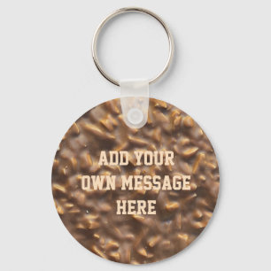 Custom Chunky Chocolate Custom Text Key Ring