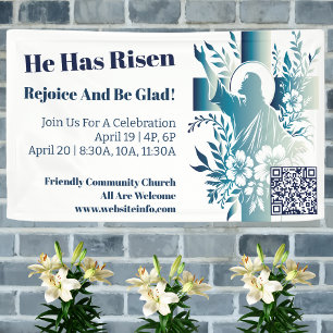 Custom Church Christian Jesus Cross Easter  Banner