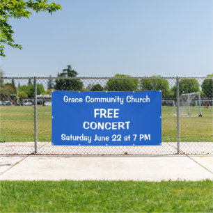 Custom Church Concert Banner
