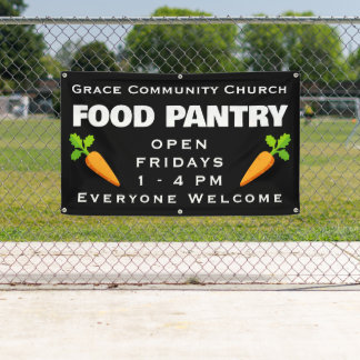 Custom Church Food Pantry Banner
