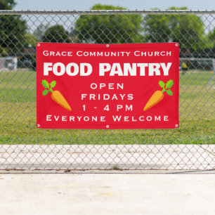 Custom Church Food Pantry Banner