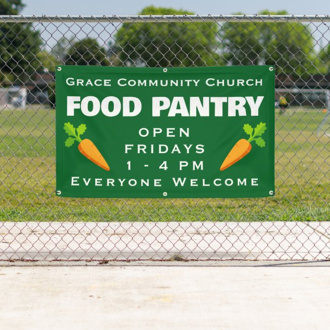 Custom Church Food Pantry Banner (Insitu)
