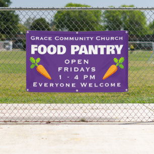 Custom Church Food Pantry Banner