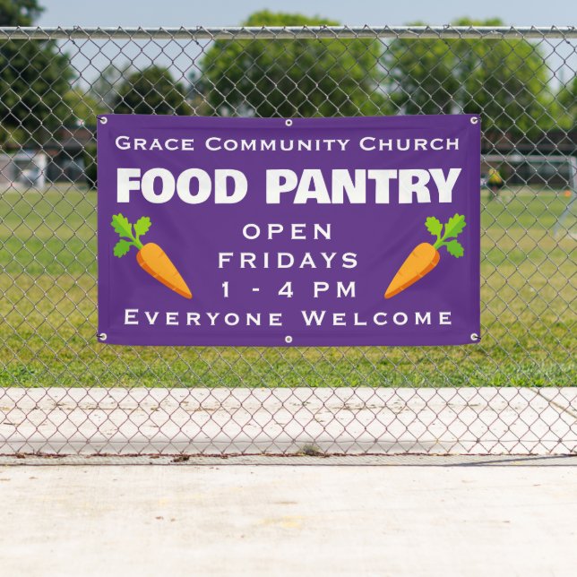 Custom Church Food Pantry Banner (Insitu)