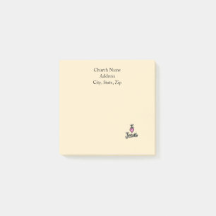 Custom Church Name I Love Jesus Post-it Notes