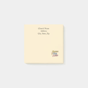 Custom Church Name Praise the LORD Graphic Post-it Notes