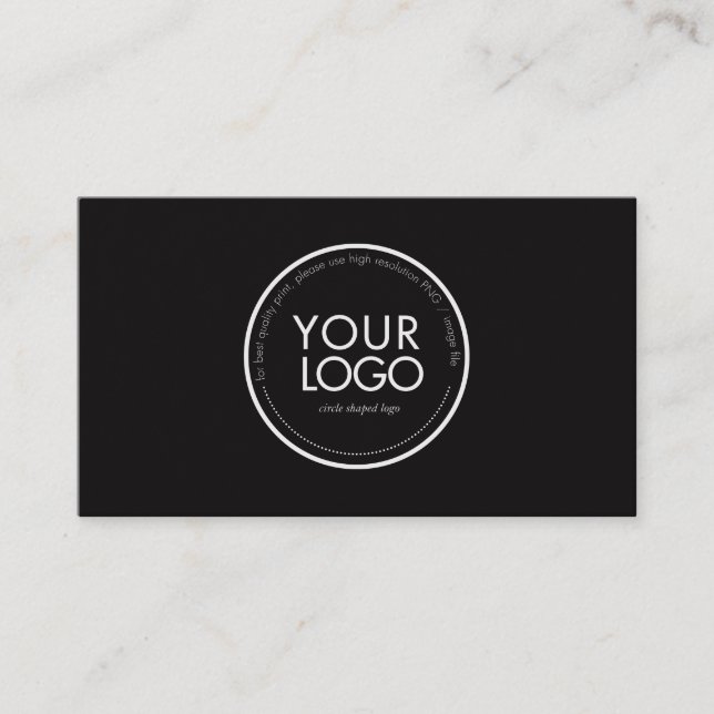 Custom Circle Logo Modern Business card template (Front)