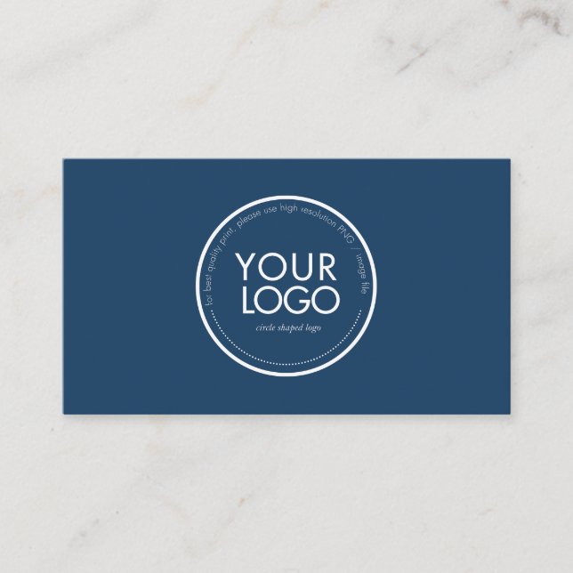 Custom Circle Logo Modern Business card template (Front)