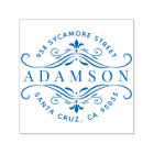 Custom Circular Family Name Modern Return Address