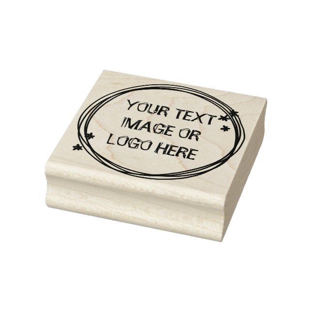 Custom circular rubber stamp (Stamp)