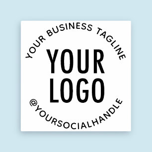 Custom Circular Rubber Stamp Business Company Logo