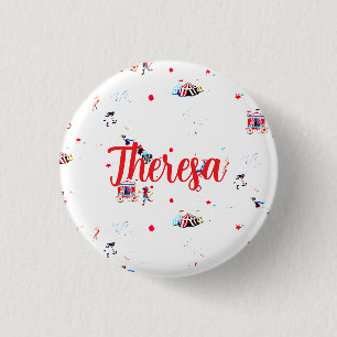 Custom circus clown carnival 3 cm round badge
