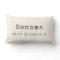 Custom City Coordinates Throw Pillow | Ivory