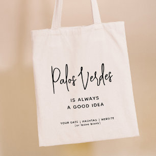 Custom City Good Idea Modern Stylish Script Tote Bag