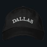 Custom City Name Stylish Minimalist Simple Embroidered Hat<br><div class="desc">Show off your hometown pride with this custom city name embroidered baseball cap! Featuring a stylish minimalist design and personalised text, it’s the perfect accessory for everyday wear or travel. *If your city name is longer than this and doesnt fit, please "Edit using Design Tool" in the bottom of the...</div>
