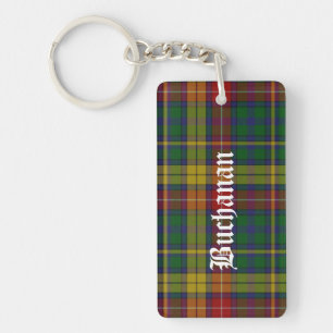 Custom Clan Buchanan Tartan Plaid Key Chain