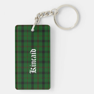 Custom Clan Kincaid Tartan Plaid Key Chain
