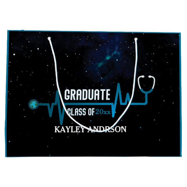  Custom Class Of 2023 Future Nurse  Large Gift Bag (Back)
