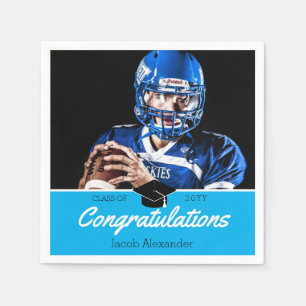Custom Class Photo School Graduation Napkin