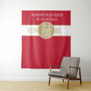 CUSTOM!! Class Reunion Photo backdrop Tapestry