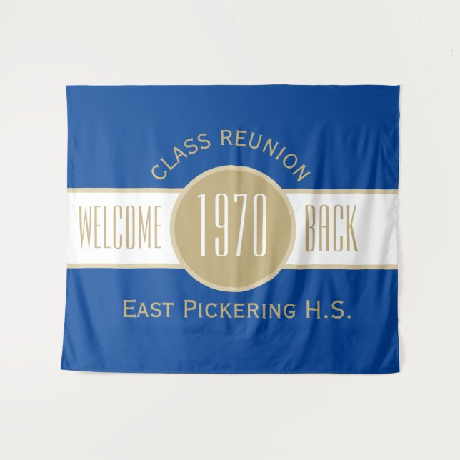 Custom Class reunion Tapestry (Front (Horizontal))