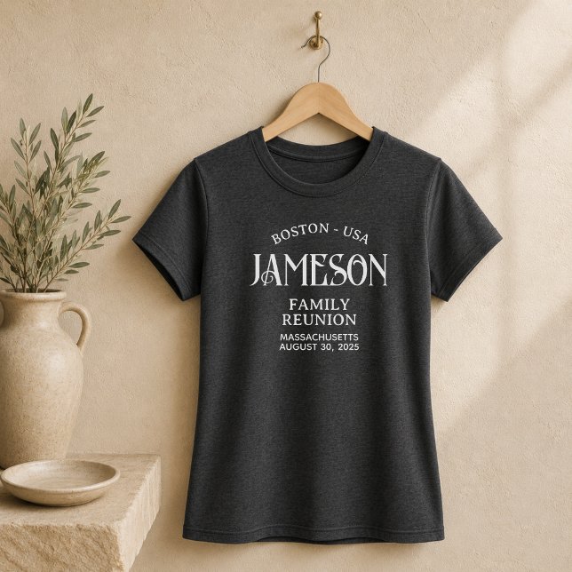 Custom Classic Arch Script Family Reunion T-Shirt (Custom Classic Arch Script Family Reunion T-Shirt)