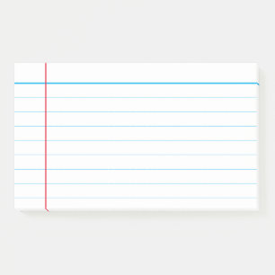 Custom classic blue lined post-it notes