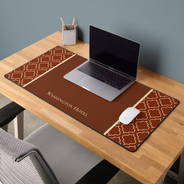 Custom Classic Brown Desk Mat (Office 2)